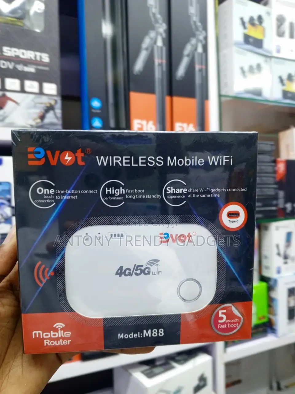 BVOT M88 4G MiFi Router for Work and Travel 150Mbps