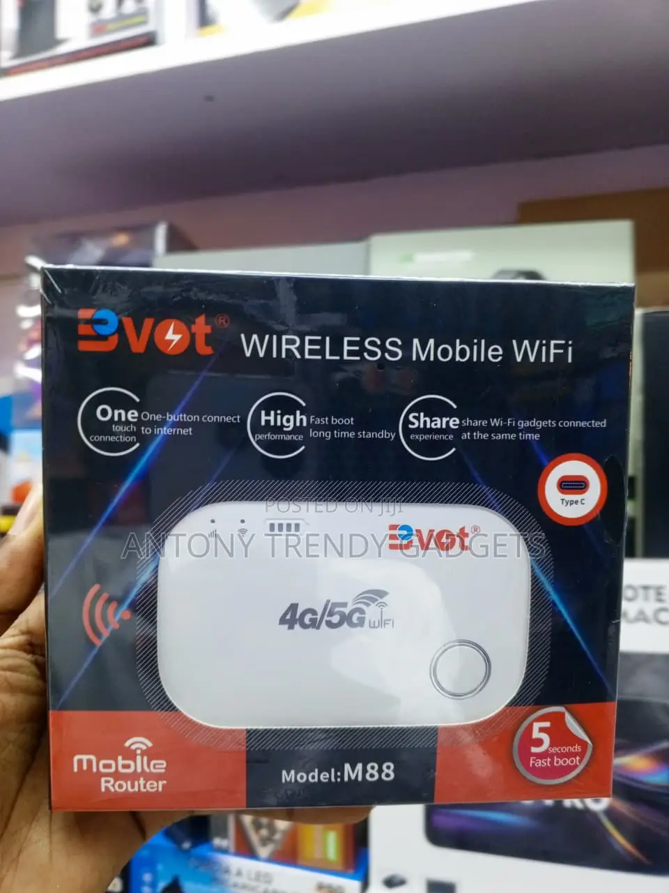 BVOT M88 4G MiFi Router for Work and Travel 150Mbps