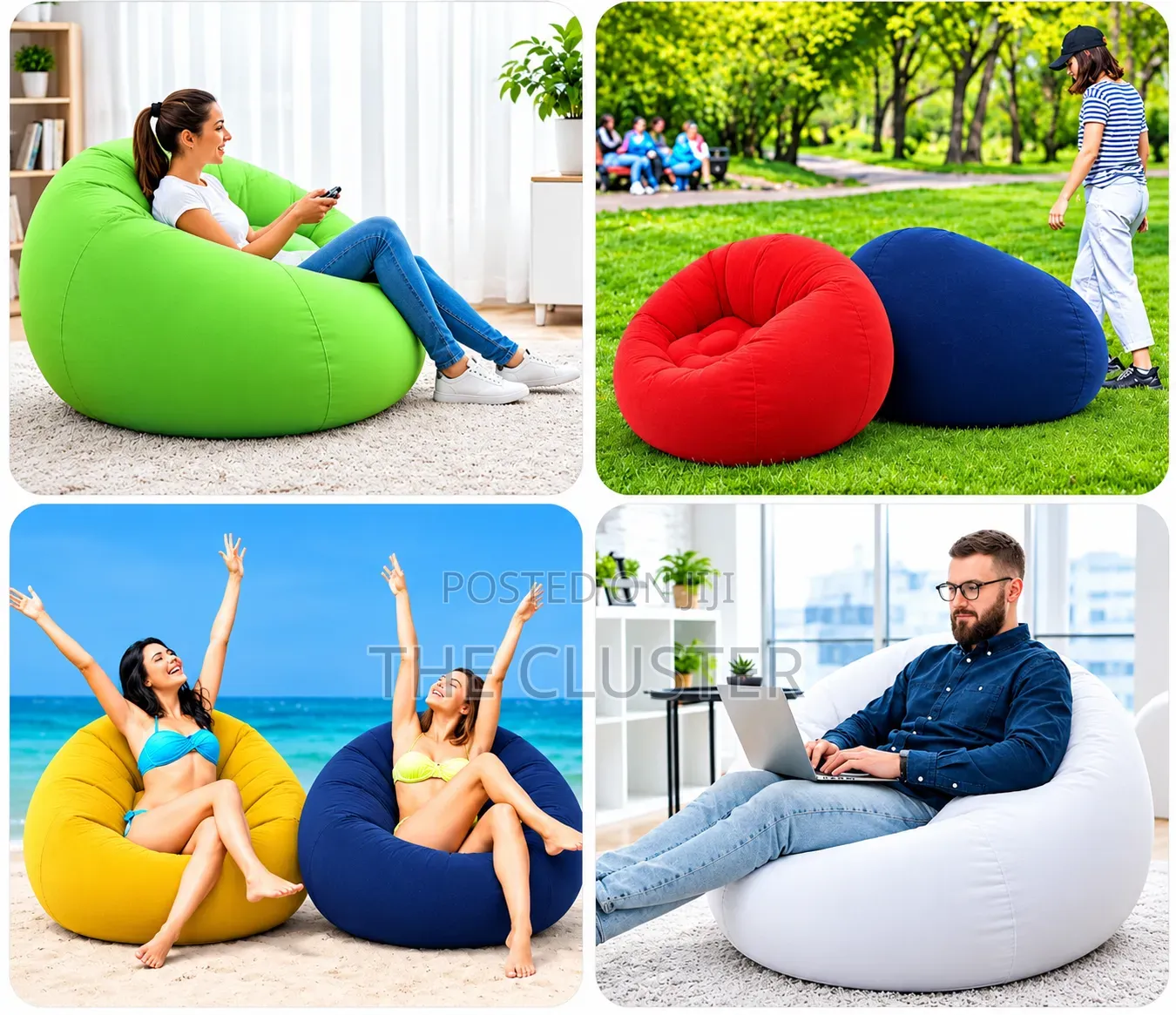 Inflatable Lazy Sofa With a Pump