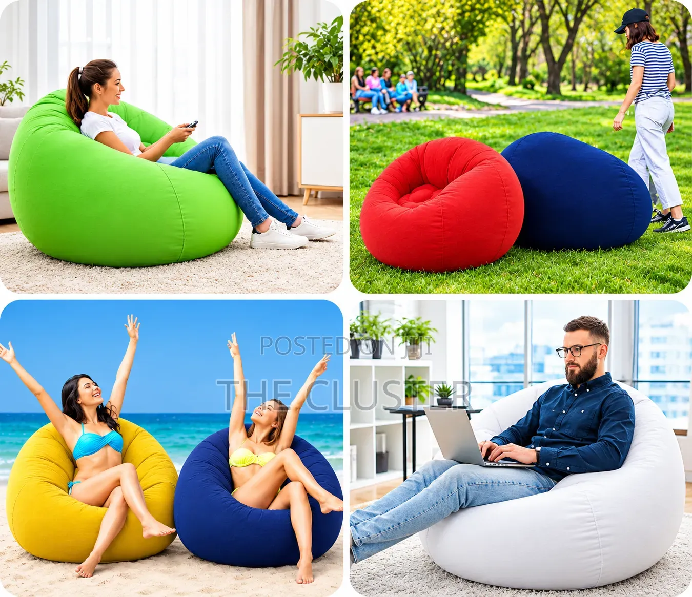 Inflatable Lazy Sofa With a Pump