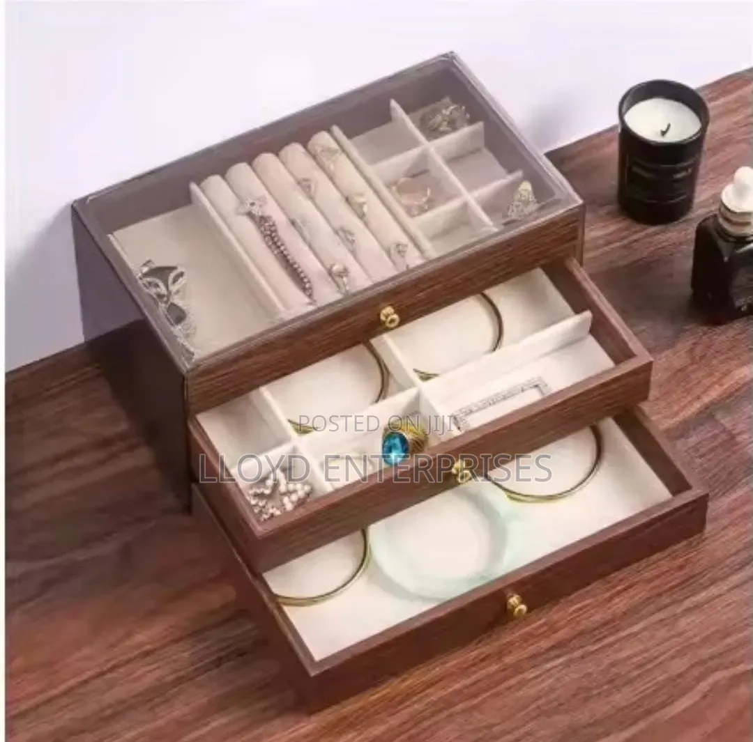 Multifunctional Transparent Jewelry Box