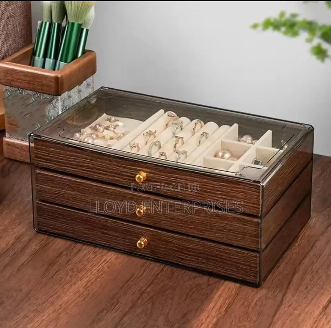 Multifunctional Transparent Jewelry Box