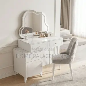 Vanity Set; White LED Mirrored Vanity Makeup Set