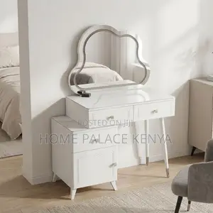 Vanity Set; White LED Mirrored Vanity Makeup Set