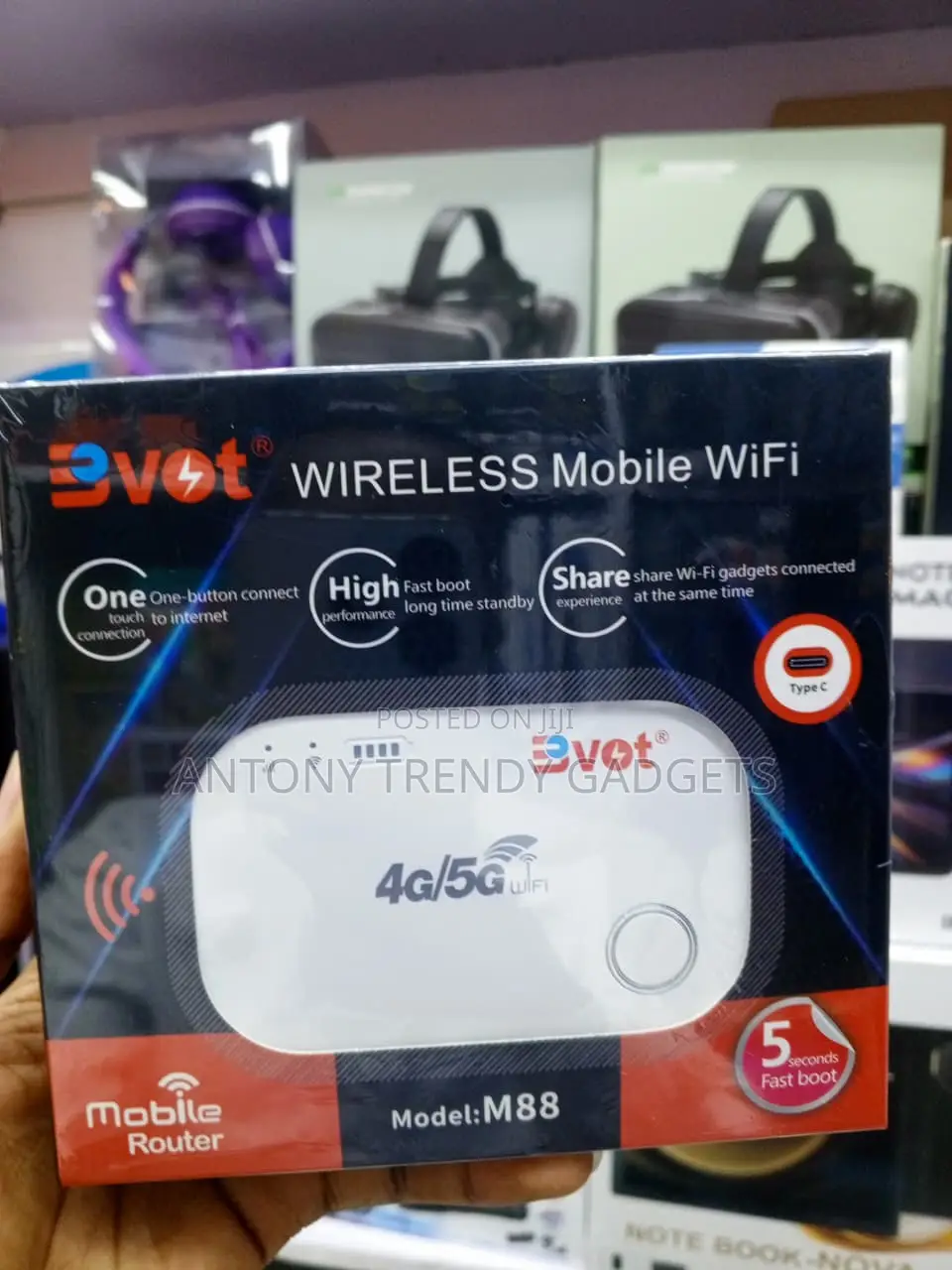 BVOT M88 Portable Wireless WiFi Hotspot 150Mbps 10 Devices