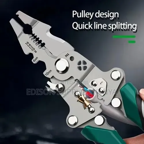 OUSHIDA Multifunctional Wire Stripper Pliers 8", Crimper, Shearing