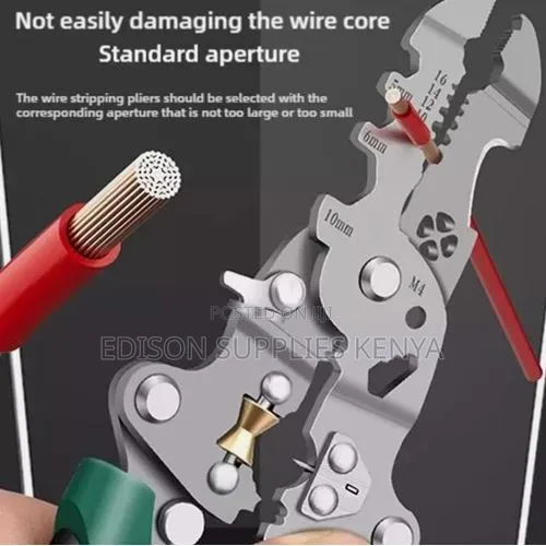 OUSHIDA Multifunctional Wire Stripper Pliers 8", Crimper, Shearing