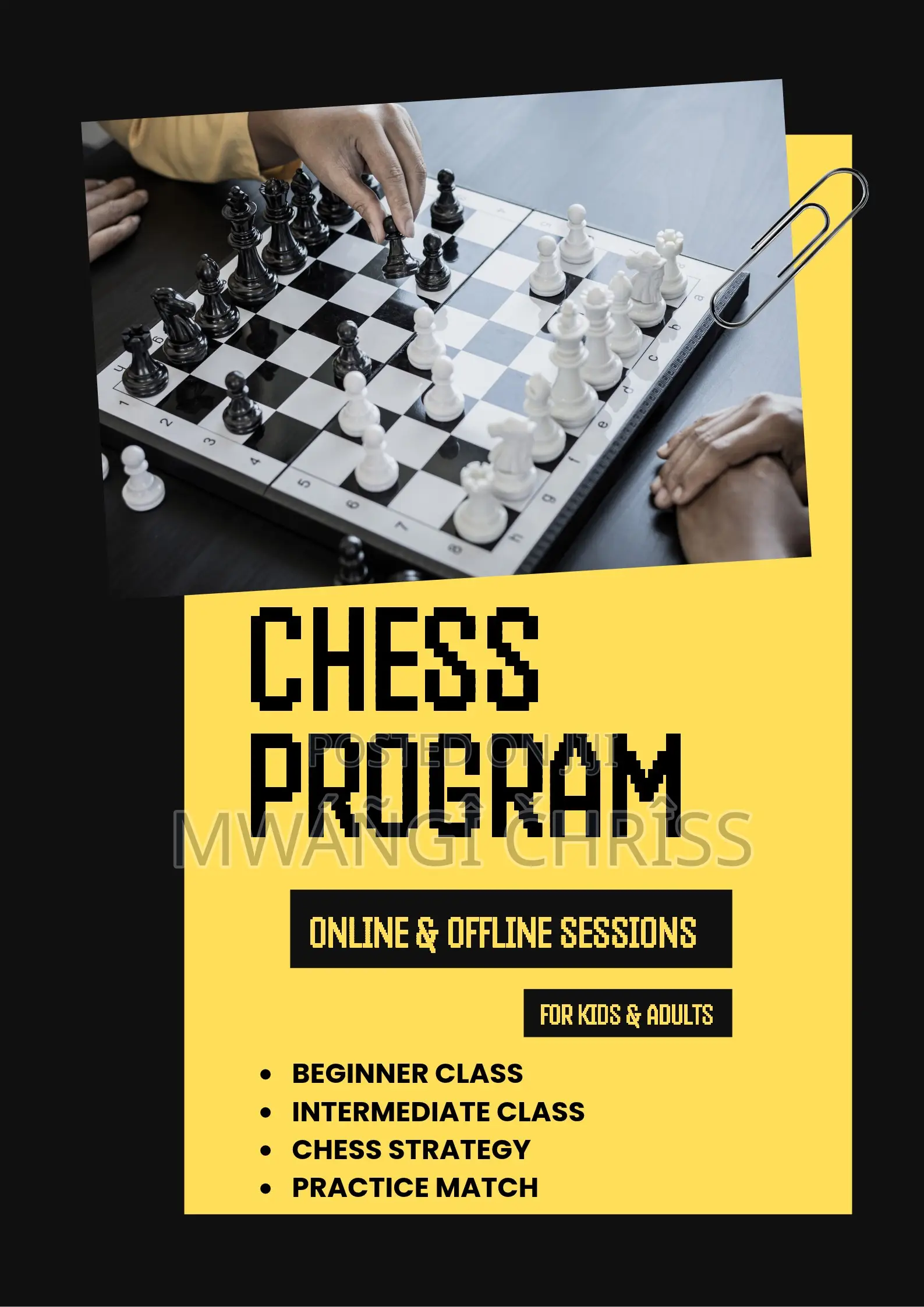 Online and Physical Chess Tutorials