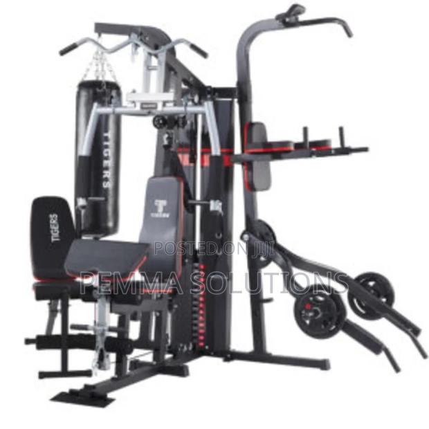 4 Station MultiGym Equipment With Shoulder Press.