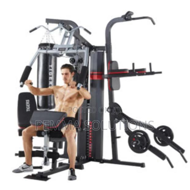 4 Station MultiGym Equipment With Shoulder Press. - thumbnail 2