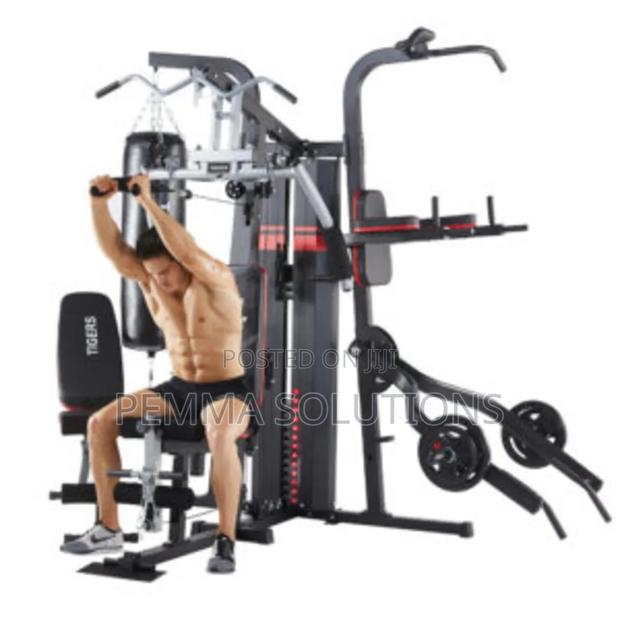 4 Station MultiGym Equipment With Shoulder Press. - thumbnail 3