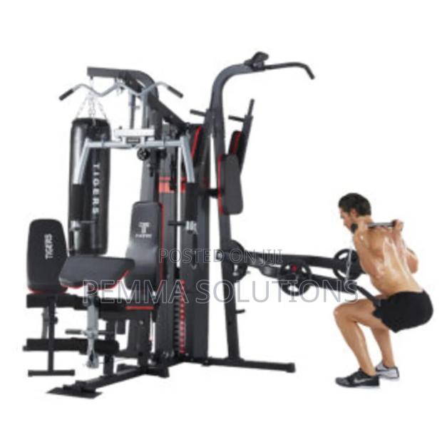 4 Station MultiGym Equipment With Shoulder Press. - thumbnail 4