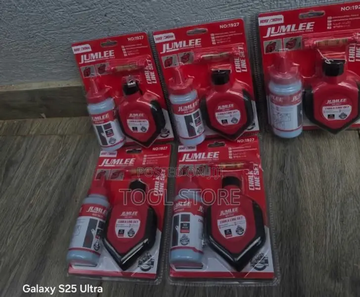 Jumlee Retractable Chalk Line Reel/Construction Marking Line Kit