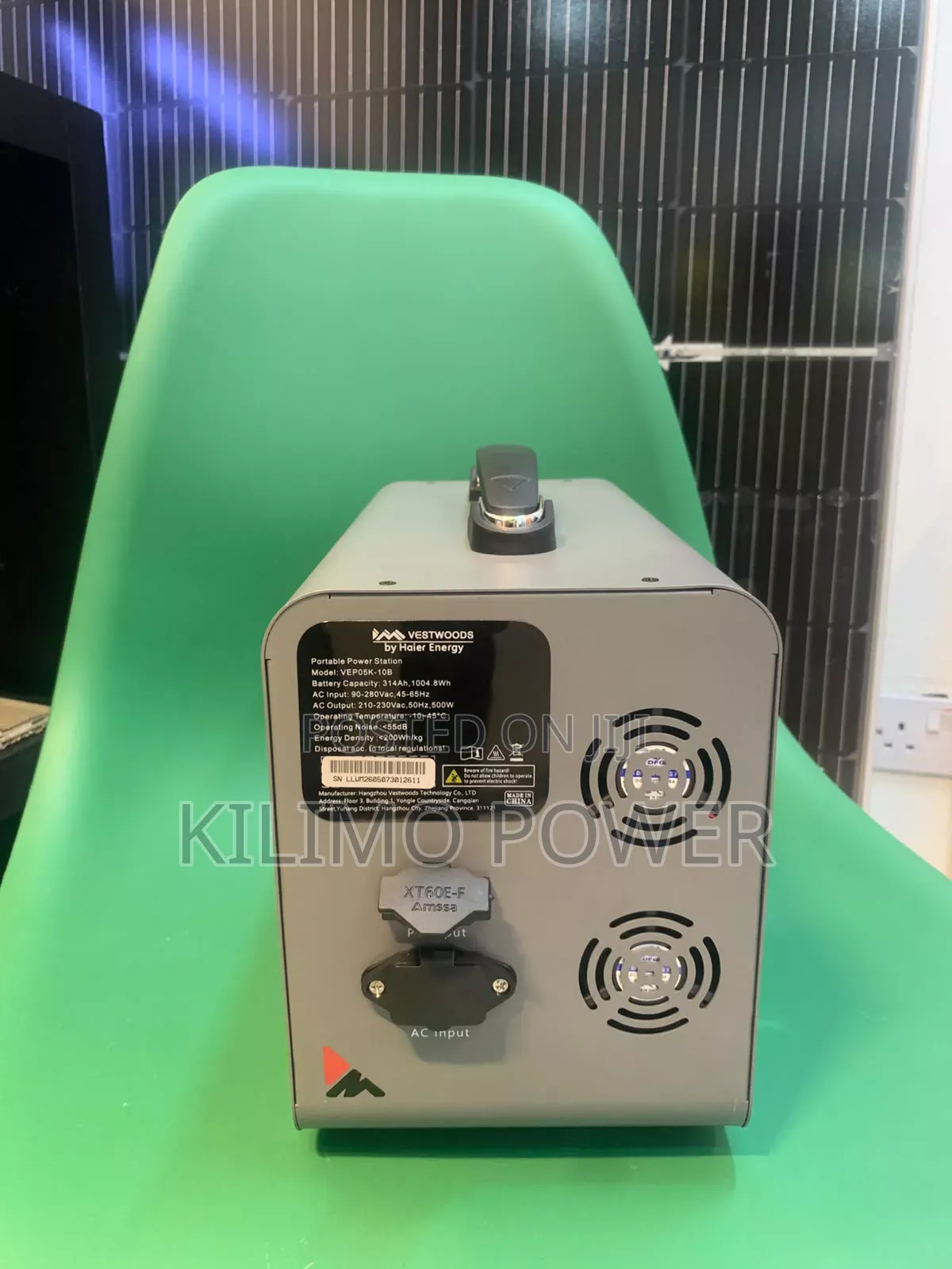 Vestwood 1000Wh Solar Battery for Backup System