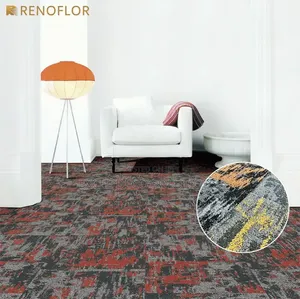 Blue and Charcoal Carpet Tiles for Office Interiors