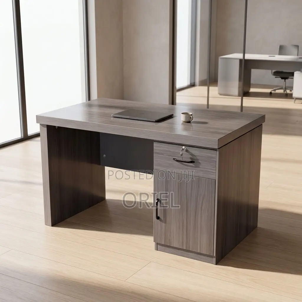 Office Desk : 1.2M Executive Gray Desk