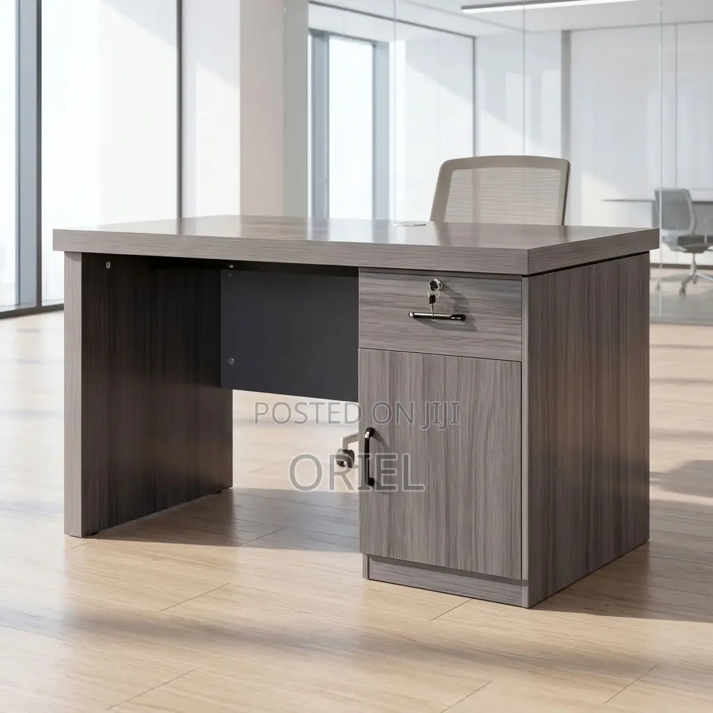 Office Desk : 1.2M Executive Gray Desk