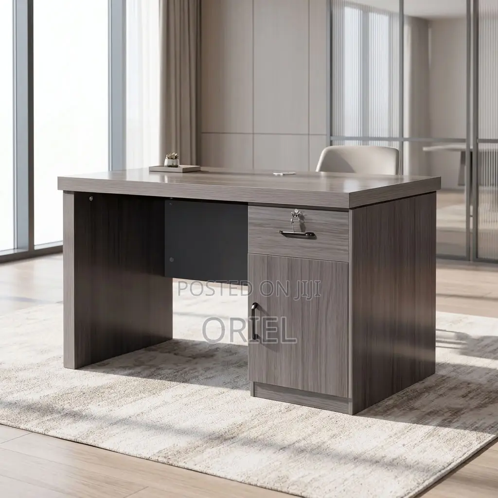 Office Desk : 1.2M Executive Gray Desk