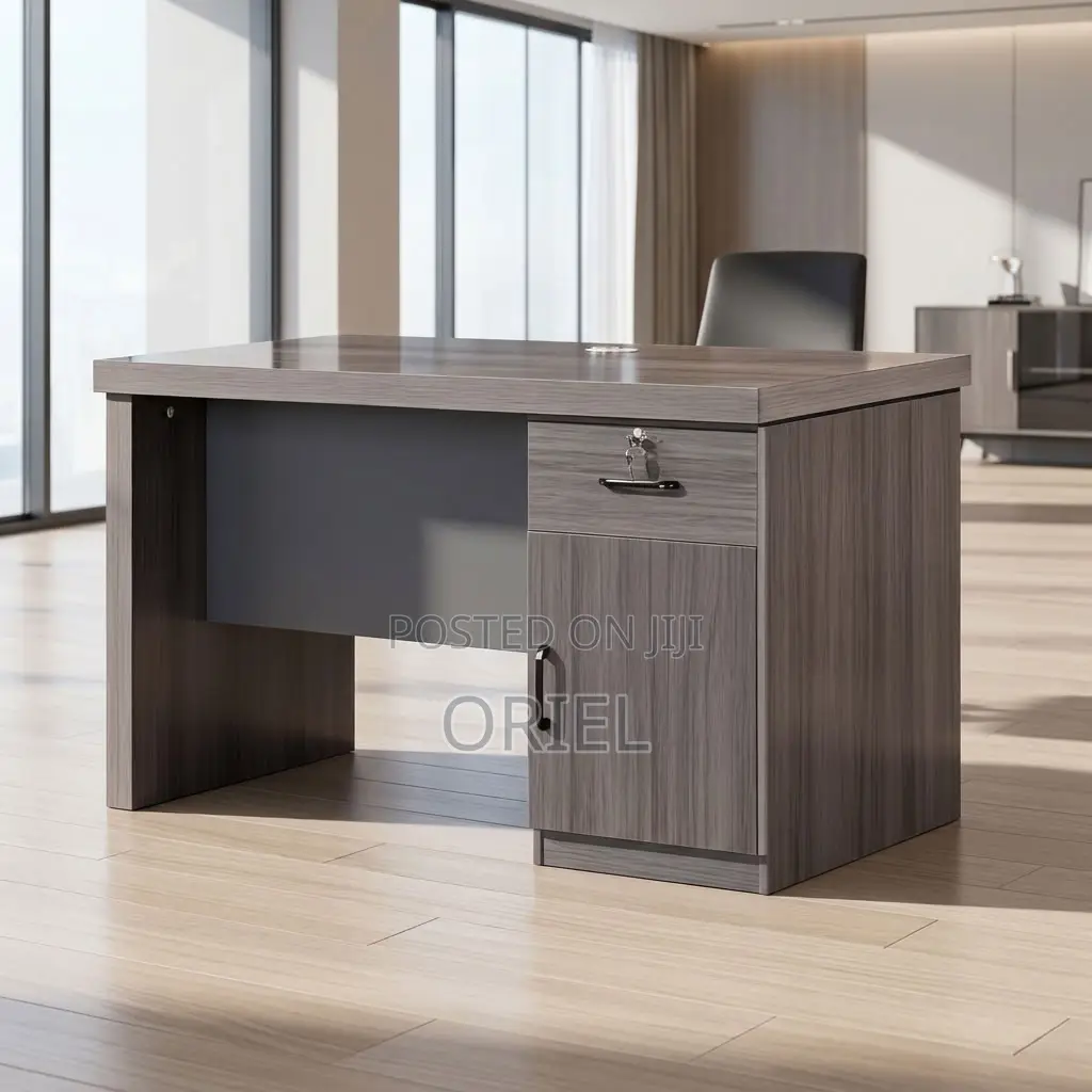Office Desk : 1.2M Executive Gray Desk