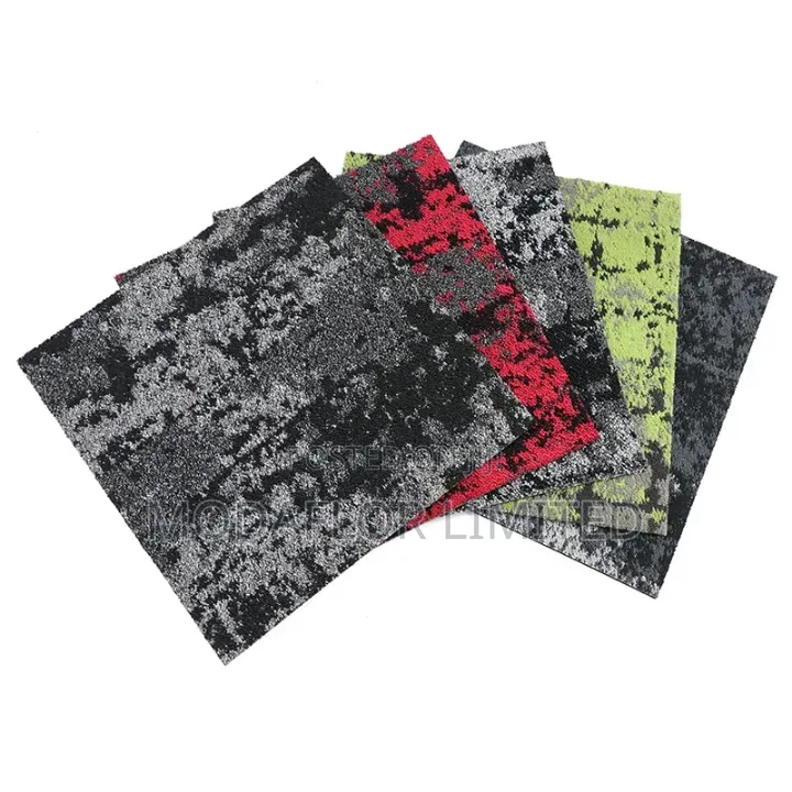 Lime Premium Carpet Tiles With Rubber Backing
