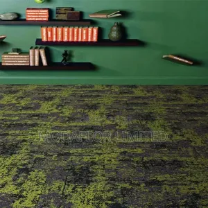 Lime Premium Carpet Tiles With Rubber Backing