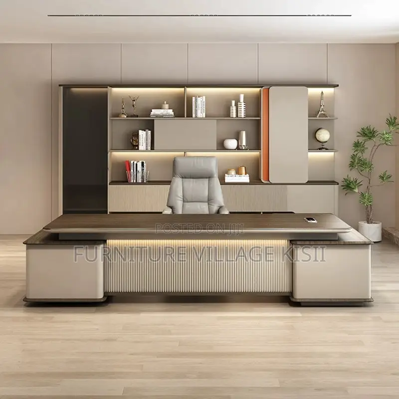 2000mm Executive Desk With Led Lights