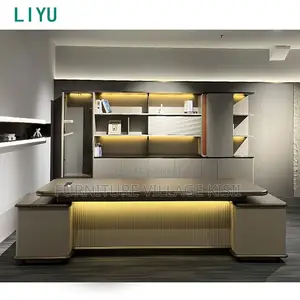 2000mm Executive Desk With Led Lights