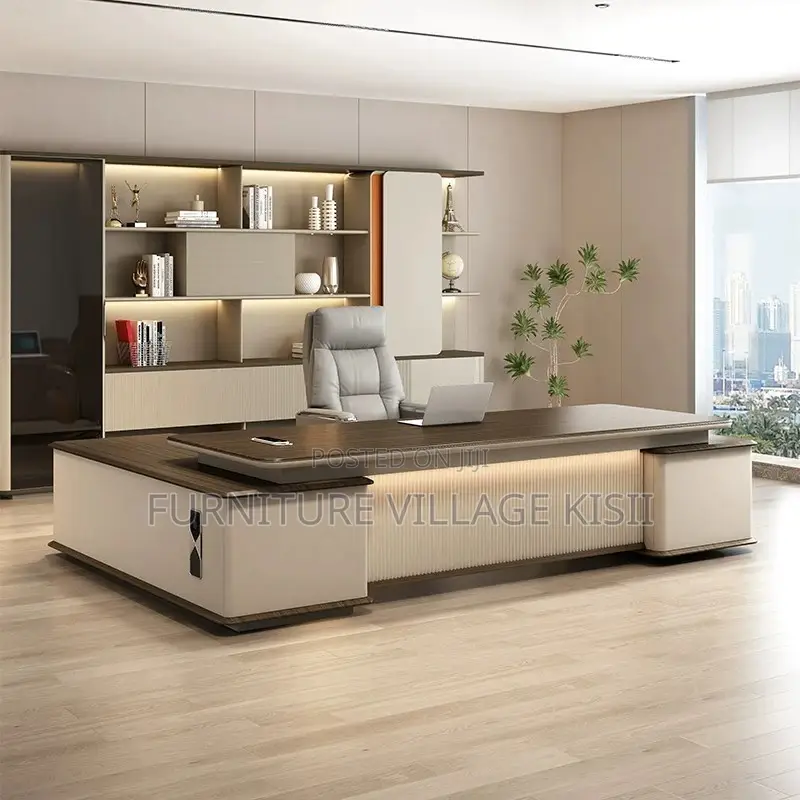 2000mm Executive Desk With Led Lights