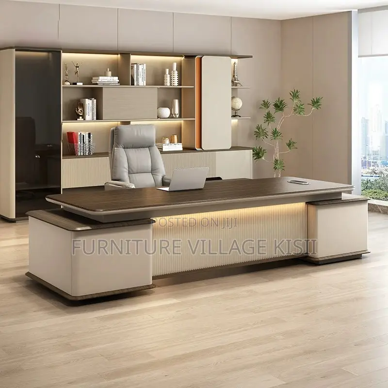2000mm Executive Desk With Led Lights