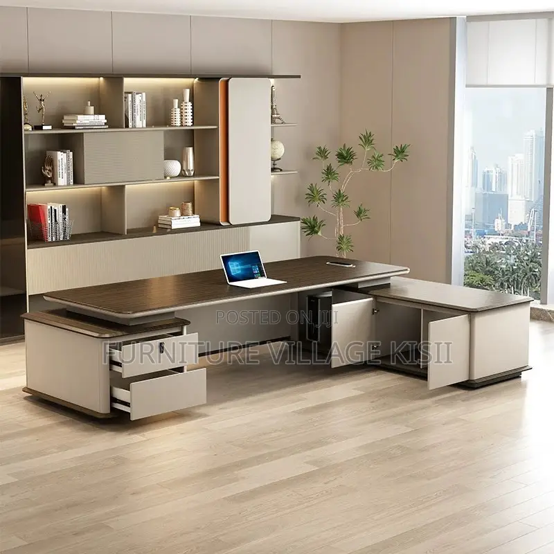 2000mm Executive Desk With Led Lights