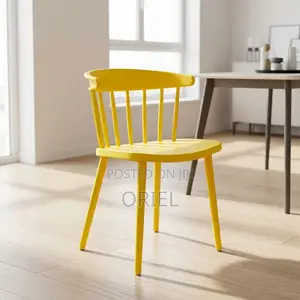Office Chair : Yellow Multipurpose Plastic Chair