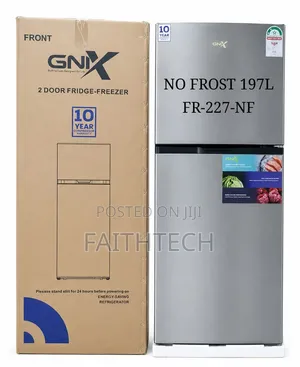 GNIX FR-227-NF 197L No Frost Double Door Refrigerator
