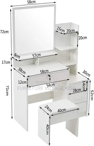 Vanity Dressing Table-White