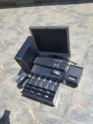 HP Desktop Computer POS With Monitor Receipt Printer and Cash Drawer