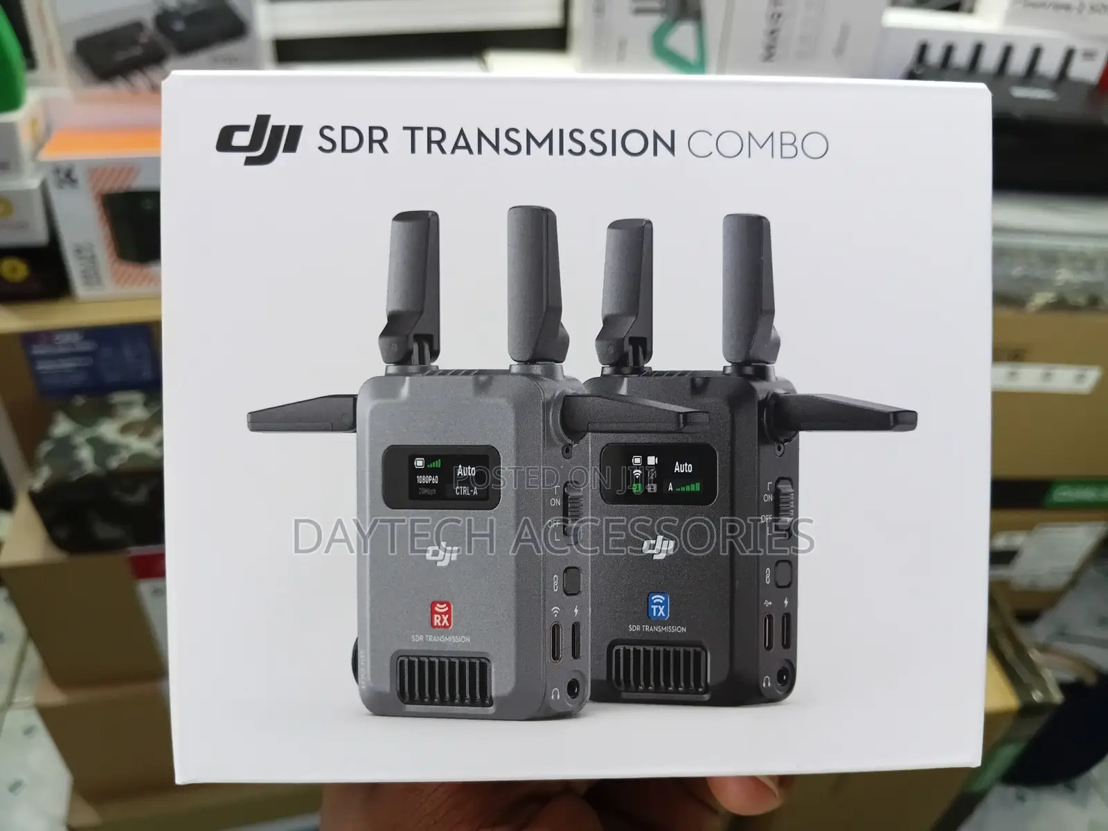 DJI SDR Transmission Combo Transmitter (TX) and a Receiver (RX)