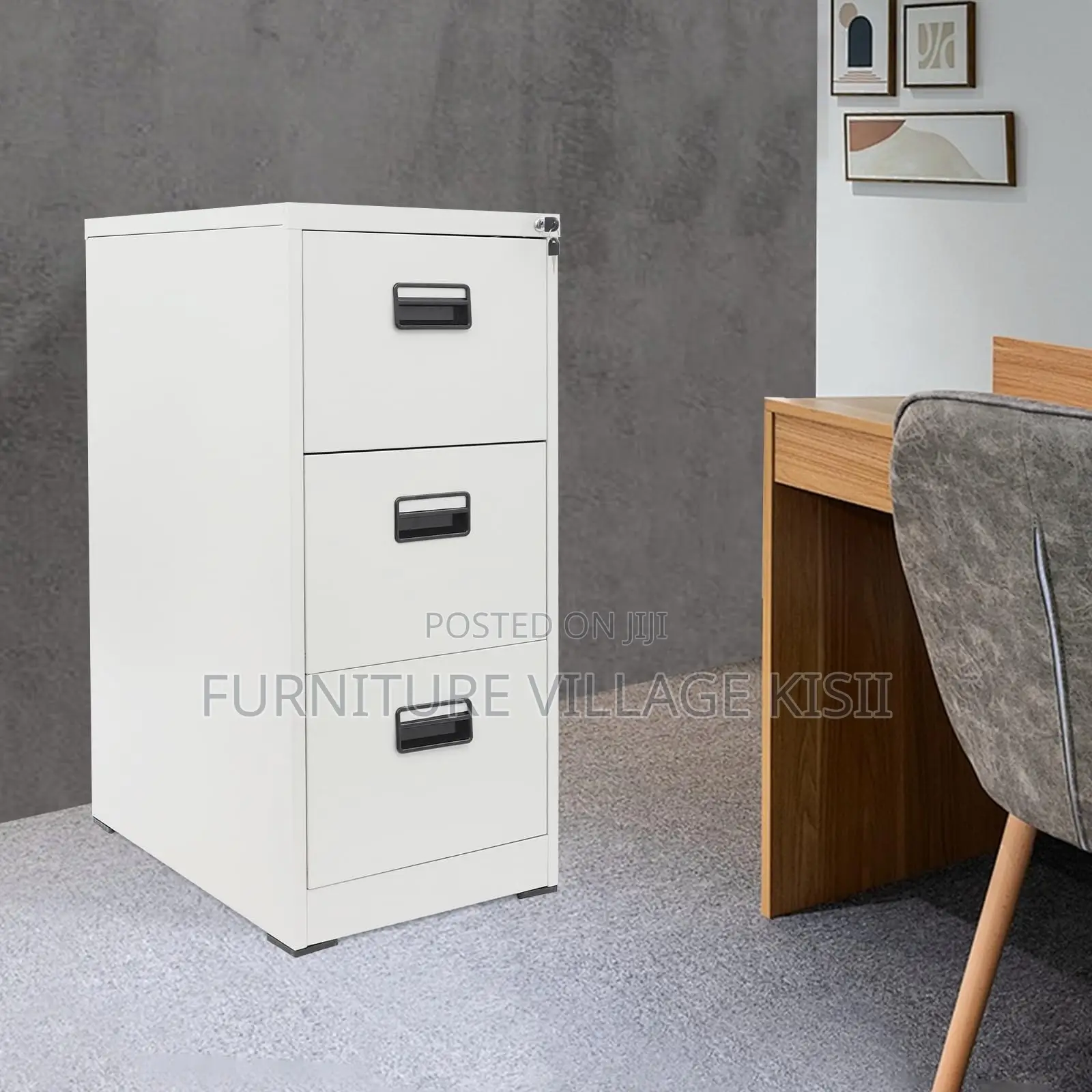 3-Drawer Metal Office Storage Cabinet