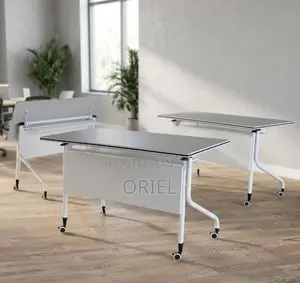 Office Chair : Call Center White Office Foldable Table