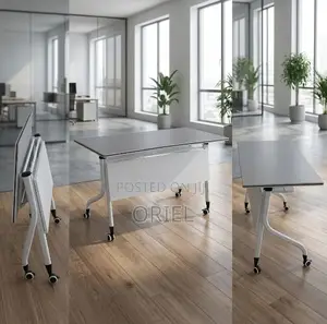 Office Chair : Call Center White Office Foldable Table