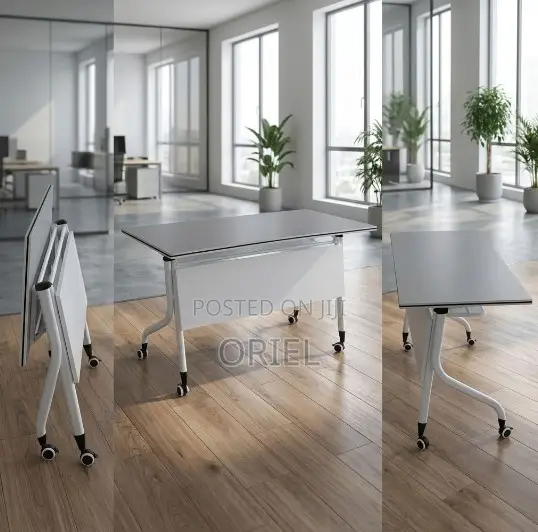 Office Chair : Call Center White Office Foldable Table