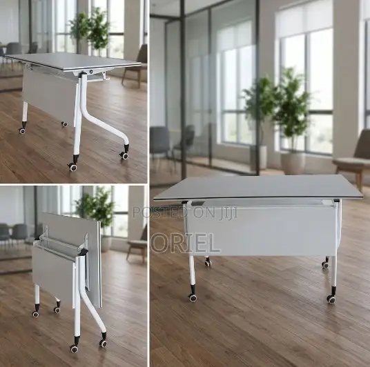 Office Chair : Call Center White Office Foldable Table