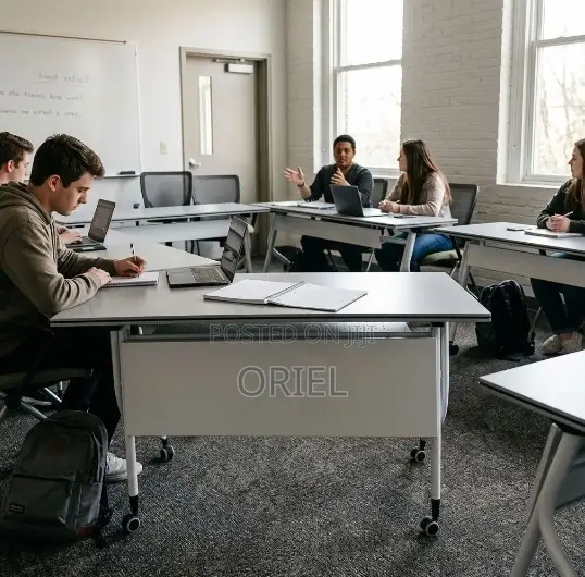 Office Chair : Call Center White Office Foldable Table