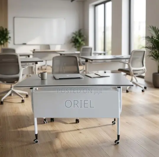 Office Chair : Call Center White Office Foldable Table