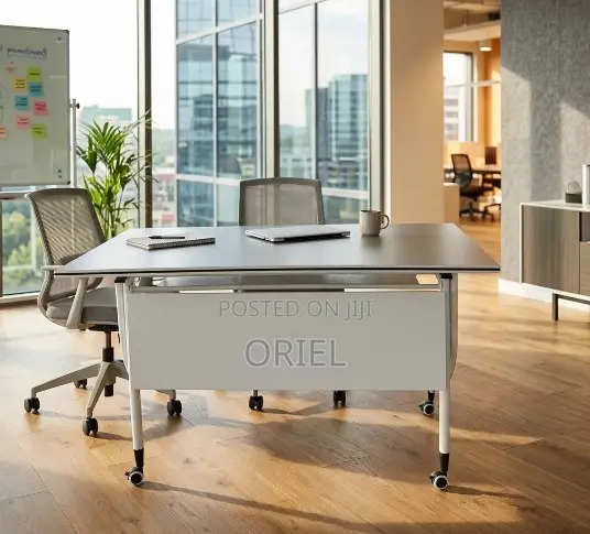 Office Chair : Call Center White Office Foldable Table