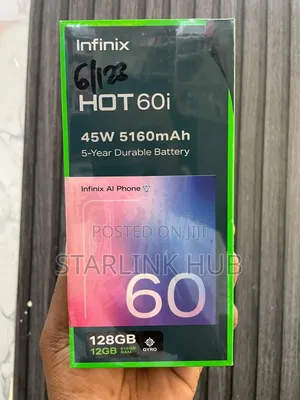 New Infinix Hot 60i 128 GB Black