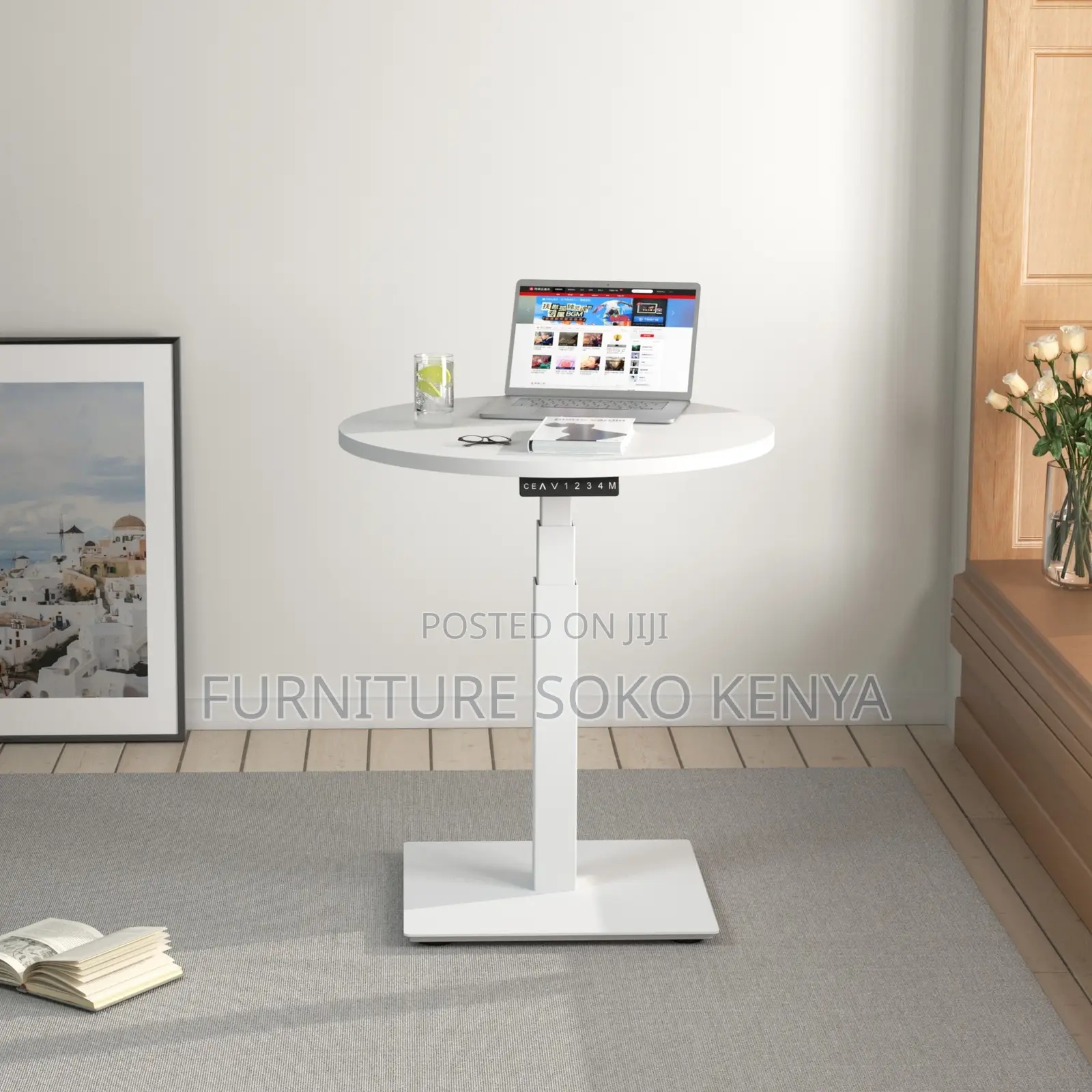 Round Coffee Table | Home Office | Adjustable Tea Tables
