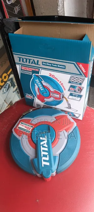 Total 30m Fibreglass Measuring Tape – Industrial Quality