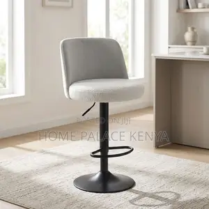 Bar Stool; Height Adjustable Fabric Bar Stool