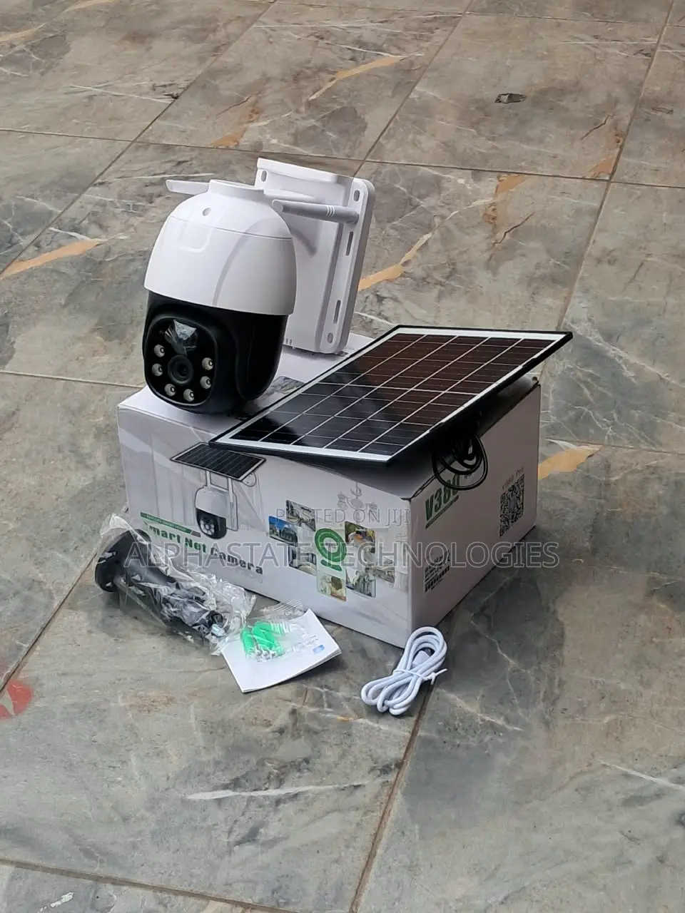 V380 Pro Single Lens 4G Solar CCTV Camera With Night Vision