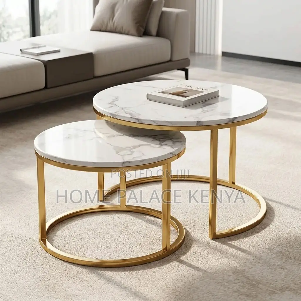 Coffee Table; Elegant Nesting Centre Table Set for Modern Living Room