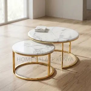 Coffee Table; Elegant Nesting Centre Table Set for Modern Living Room